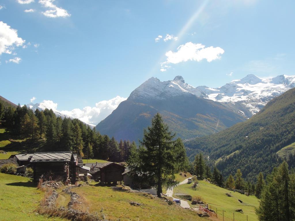 Ferienwohnung Haus Alpenstern Saas-Grund Exterior foto